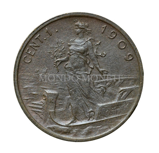 1 Centesimo 1909 Monete Da Collezione