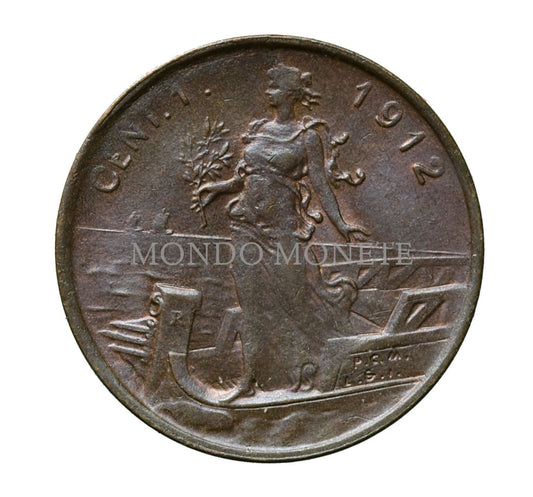 1 Centesimo 1912 Monete Da Collezione
