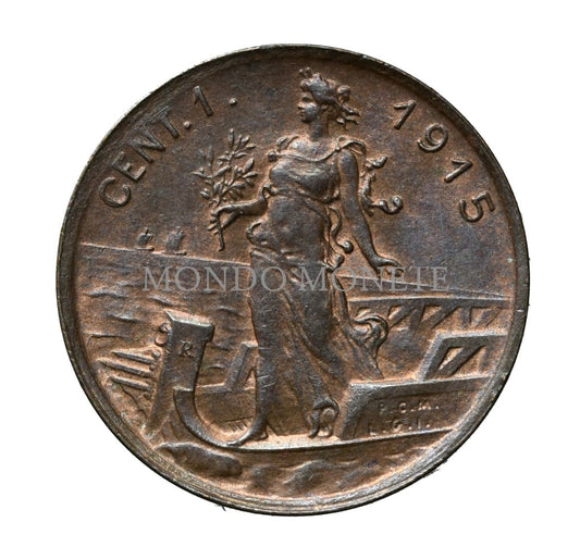 1 Centesimo 1915 Monete Da Collezione