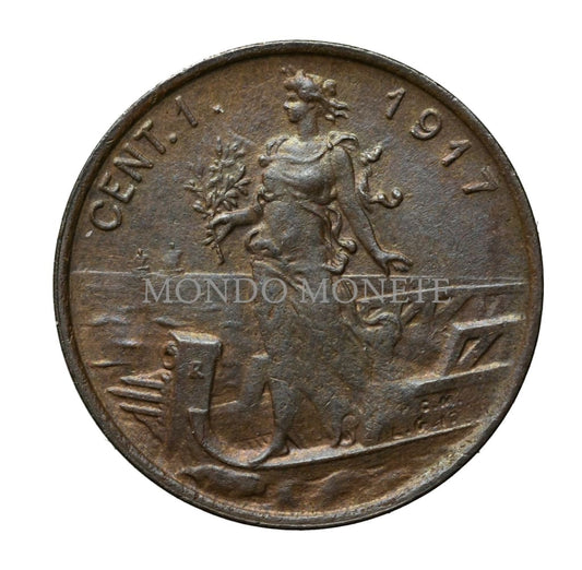 1 Centesimo 1917 Monete Da Collezione