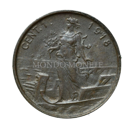 1 Centesimo 1918 Monete Da Collezione