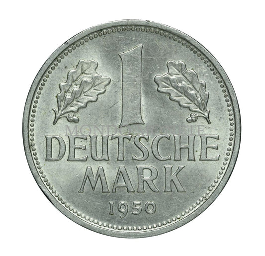 1 Deutsche Mark 1950 D Monete Da Collezione