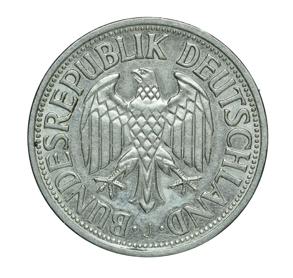 1 Deutsche Mark 1950 J Monete Da Collezione