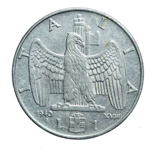 1 Lira 1940 Xviiii R Monete Da Collezione