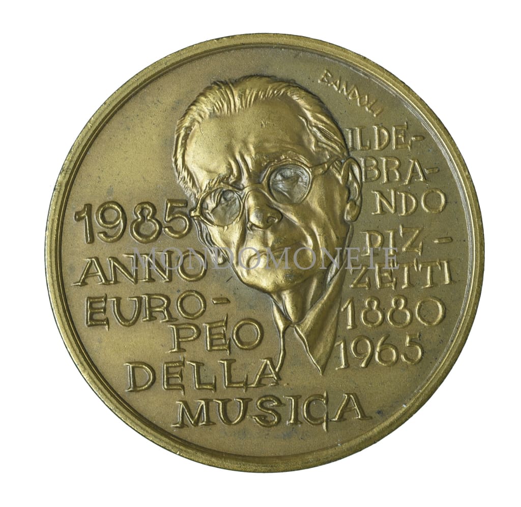 1985 Anno Europeo Della Musica - Ildebrando Pizzetti 1880 1965 Medaglie E Gettoni
