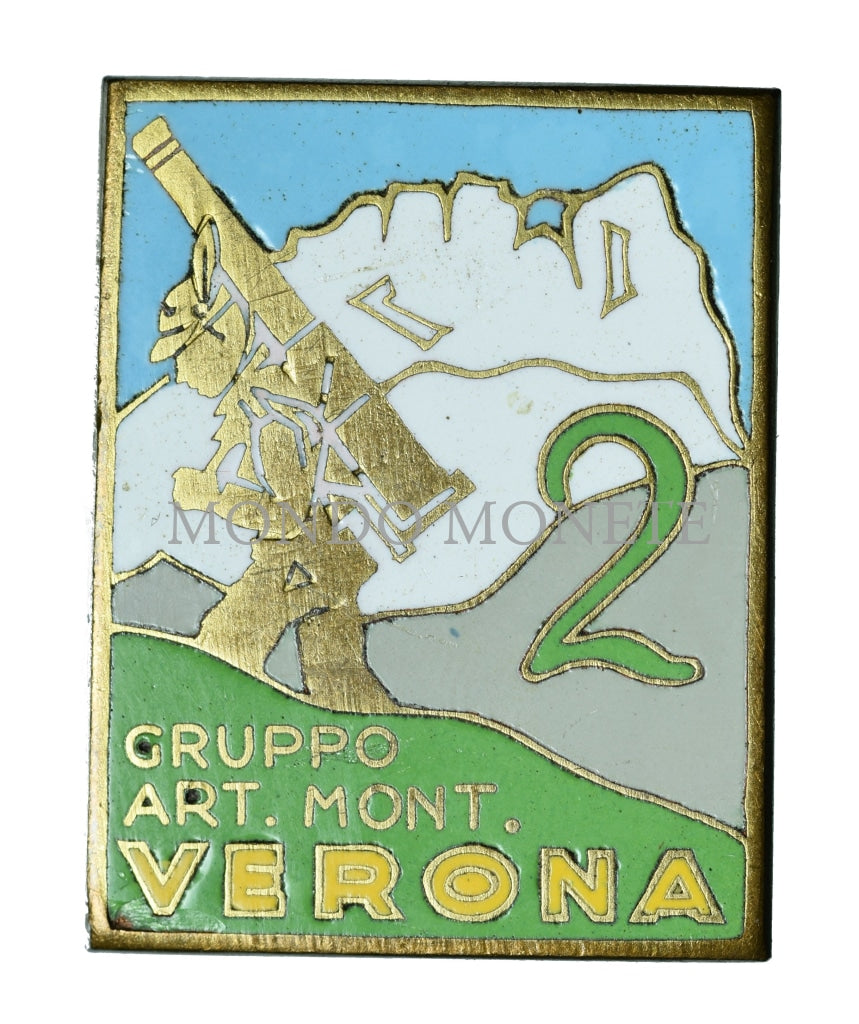 2 Gruppo Art. Mont. Verona Distintivi E Spille