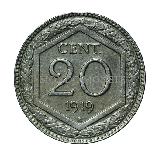 20 Centesimi 1919 Monete Da Collezione