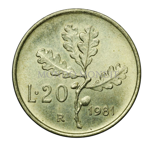 20 Lire 1981 Anno Doppio Monete Da Collezione