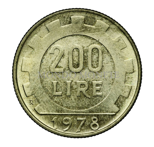 200 Lire 1978 Mezza Luna Sotto Al Collo Monete Da Collezione