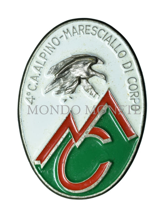 4° C.a. Alpino Maresciallo Di Corpo Distintivi E Spille