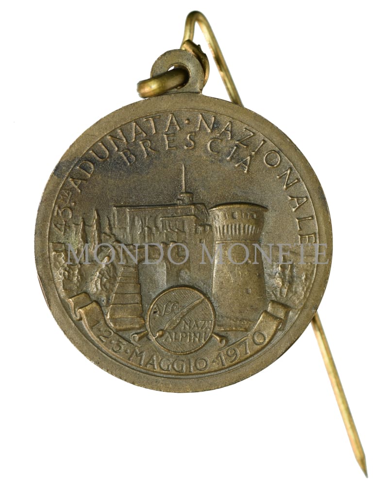 43^ Adunata Nazionale Alpini Brescia 1970 Medaglie E Gettoni