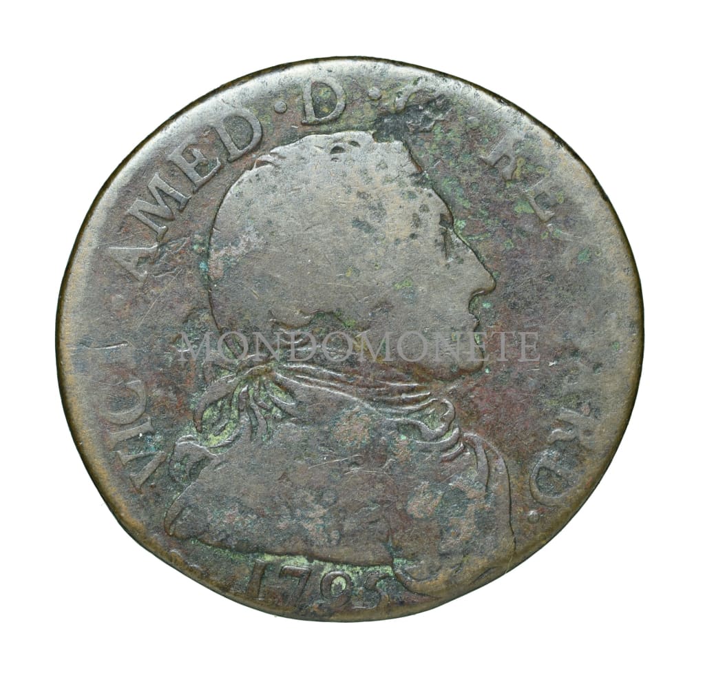 5 Soldi 1795 - Regno Di Sardegna Vittorio Amedeo Iii Monete Da Collezione