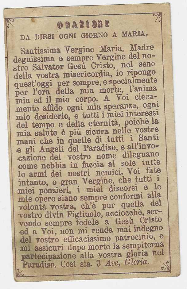 TUTTI I TESORI DELLA GRAZIA SONO NELLE MANI DI MARIA