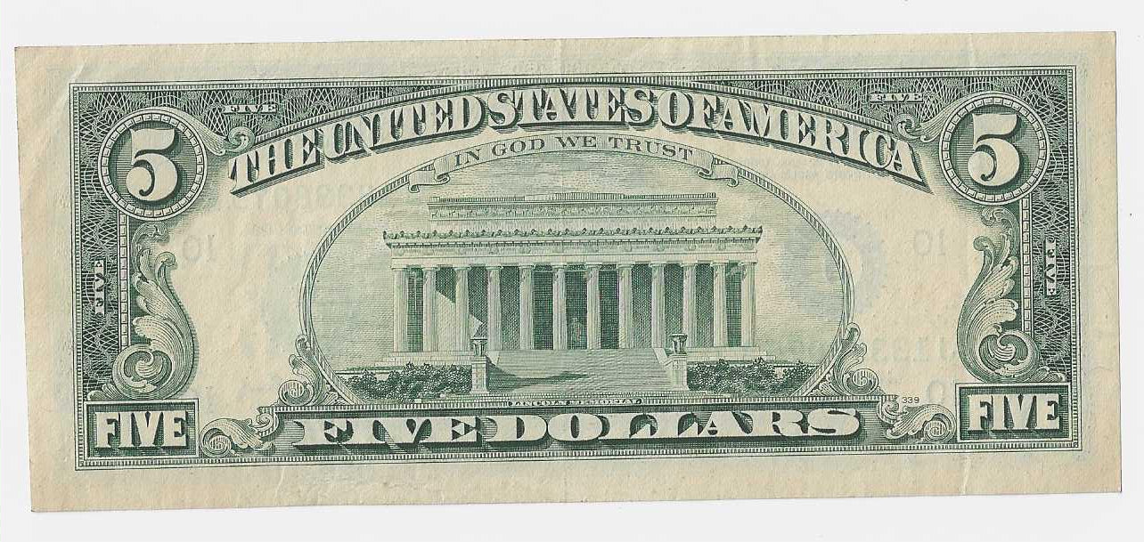USA 5 dollars 1988