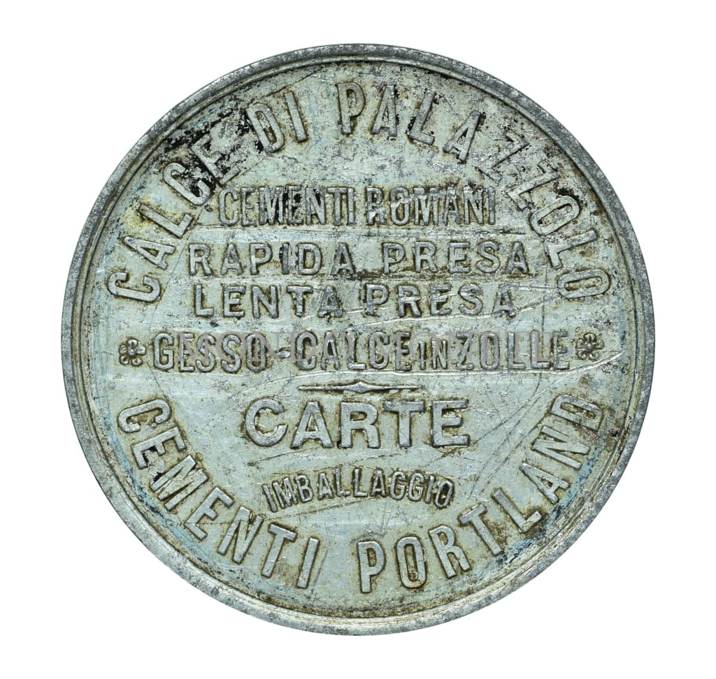 Alzano - Bergamo Officine Cementi E Cartiere Fratelli Pesenti Fu An Medaglie E Gettoni