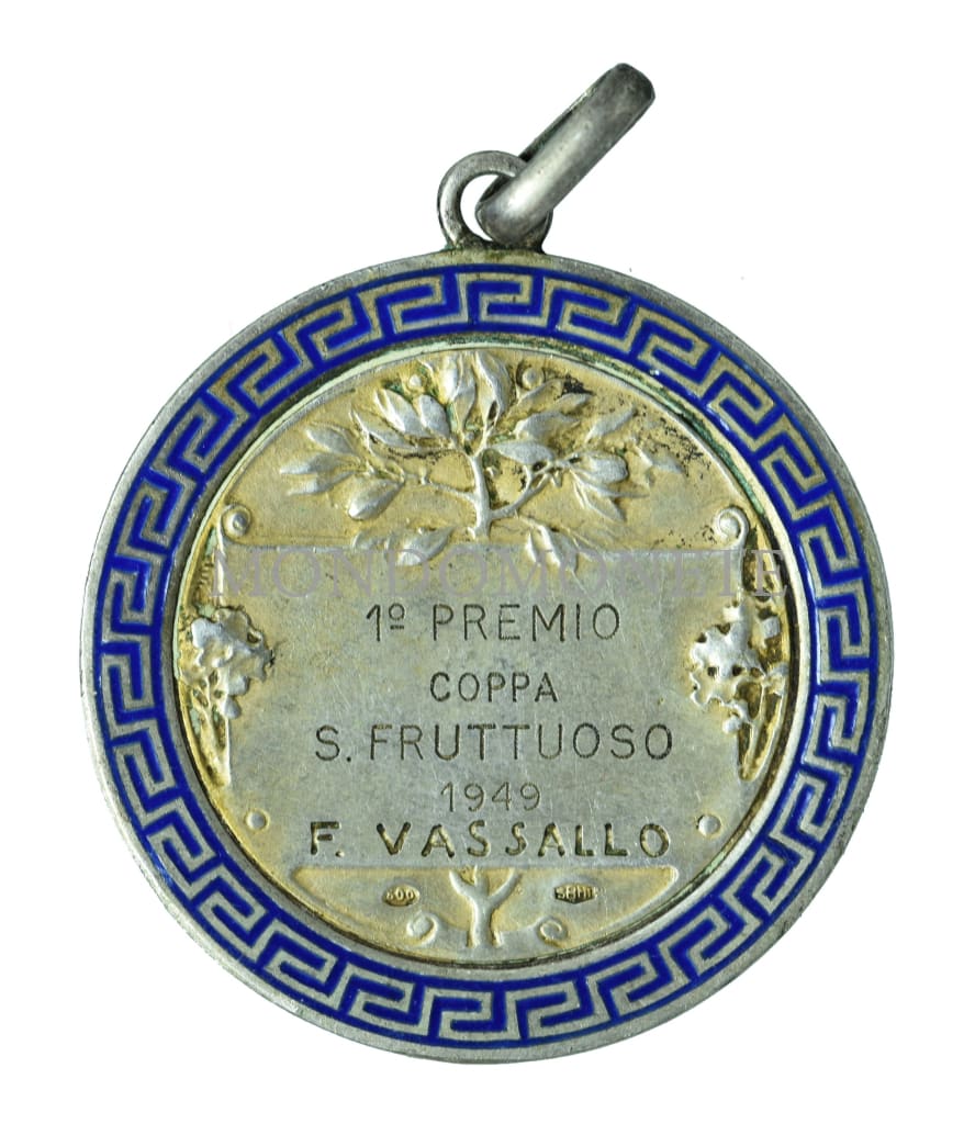Argento 800 - 1° Premio Coppa S. Fruttuoso 1949 F. Vassallo Medaglie E Gettoni