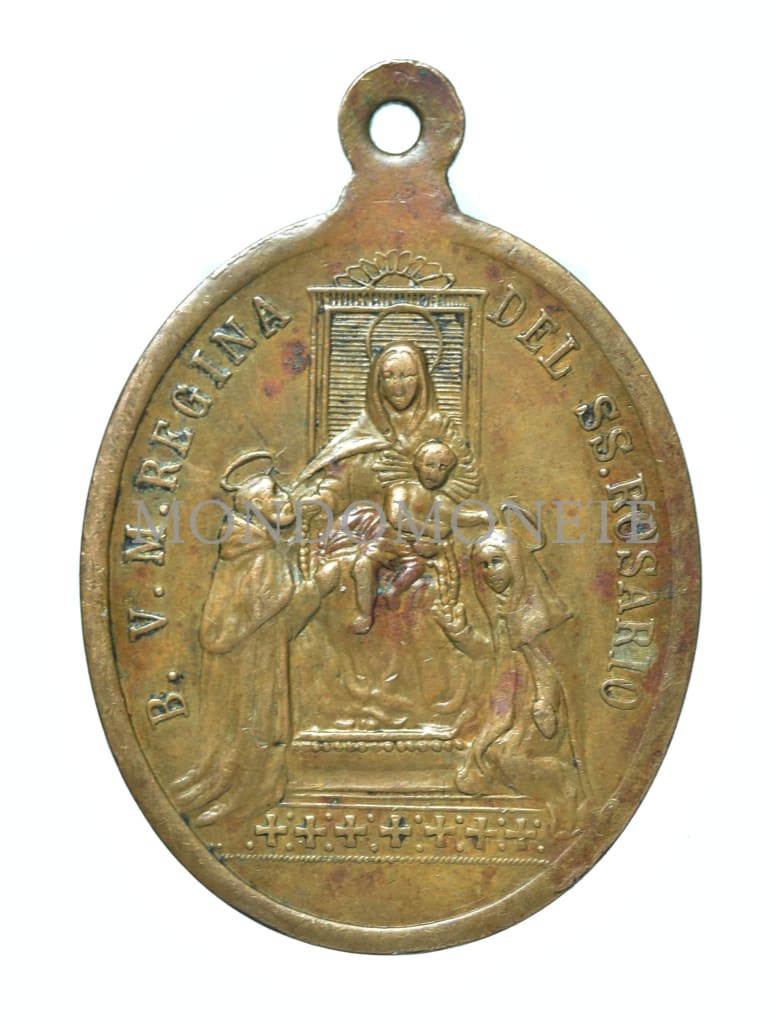 B. V. M. Regina Del Ss. Rosario - Corona Indulgentiata Di 500 Giorni Ad Ogni Pater O Ave Anche Pei