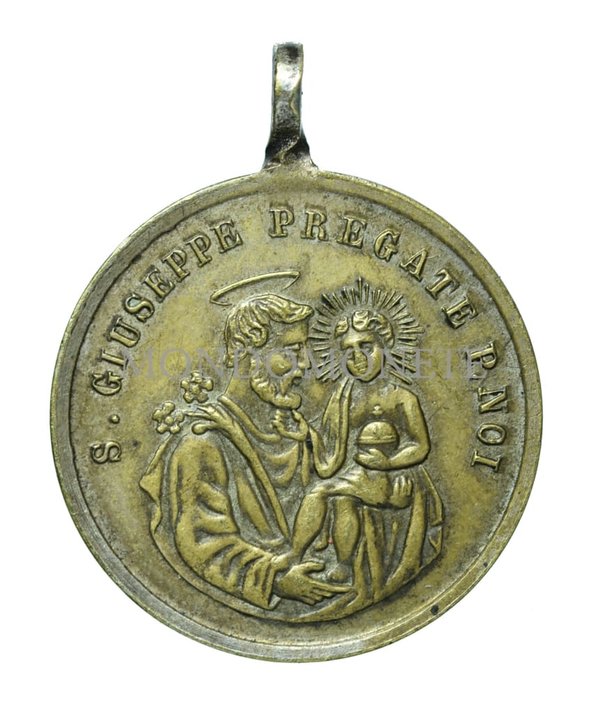 B. V. Maria Immacolata 8 Dic. 1854 - Pio Ix S. Giuseppe Pregate P. Noi Medaglie E Gettoni