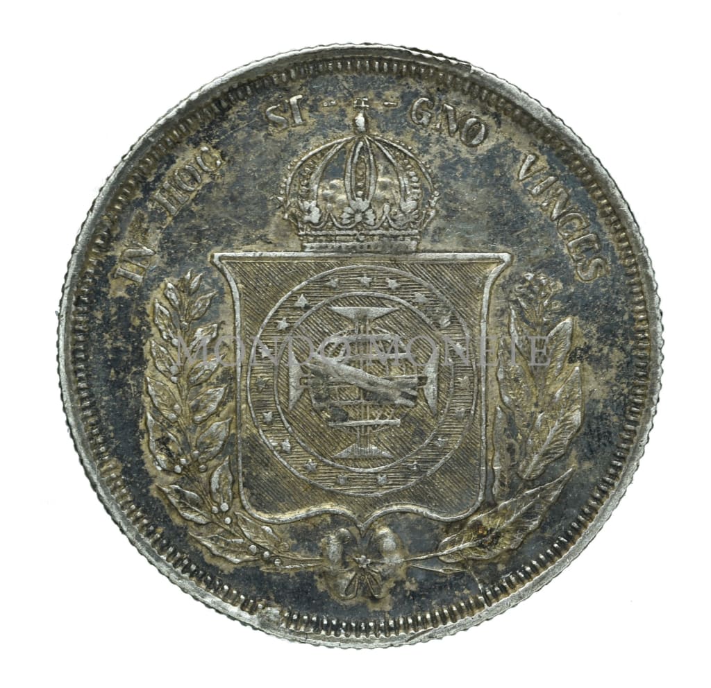 Brazil 500 Reis 1860 Monete Da Collezione