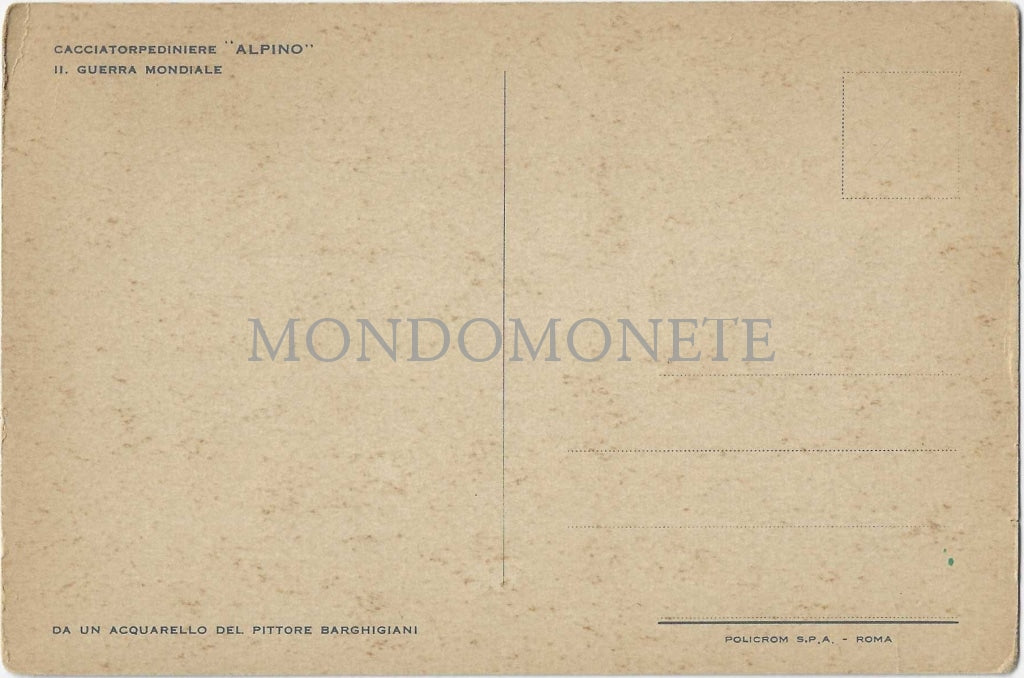 Cacciatorpediniere Alpino Ii. Guerra Mondiale Pittore Barghigiani Cartoline