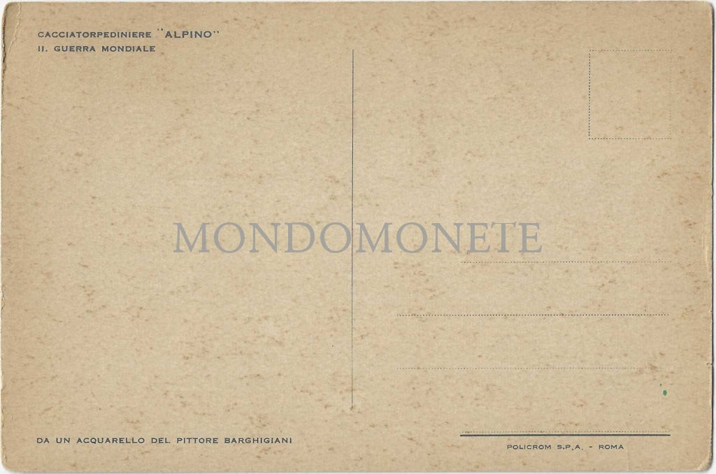 Cacciatorpediniere Alpino Ii. Guerra Mondiale Pittore Barghigiani Cartoline