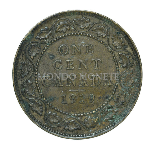 Canada One Cent 1919 Monete Da Collezione