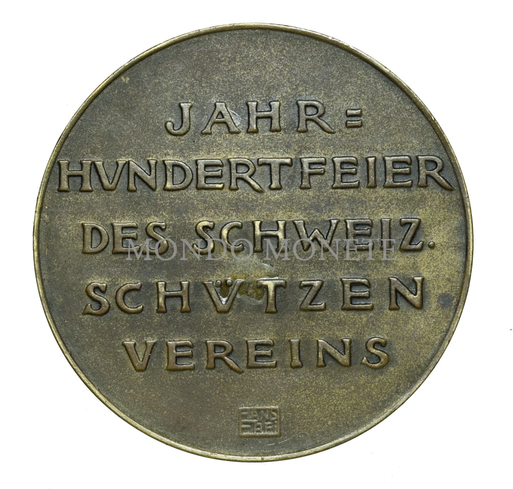 Celebrazione Del Centenario Della Svizzera. Associazione Di Tiro 1824 - 1924 Aarau Medaglie E