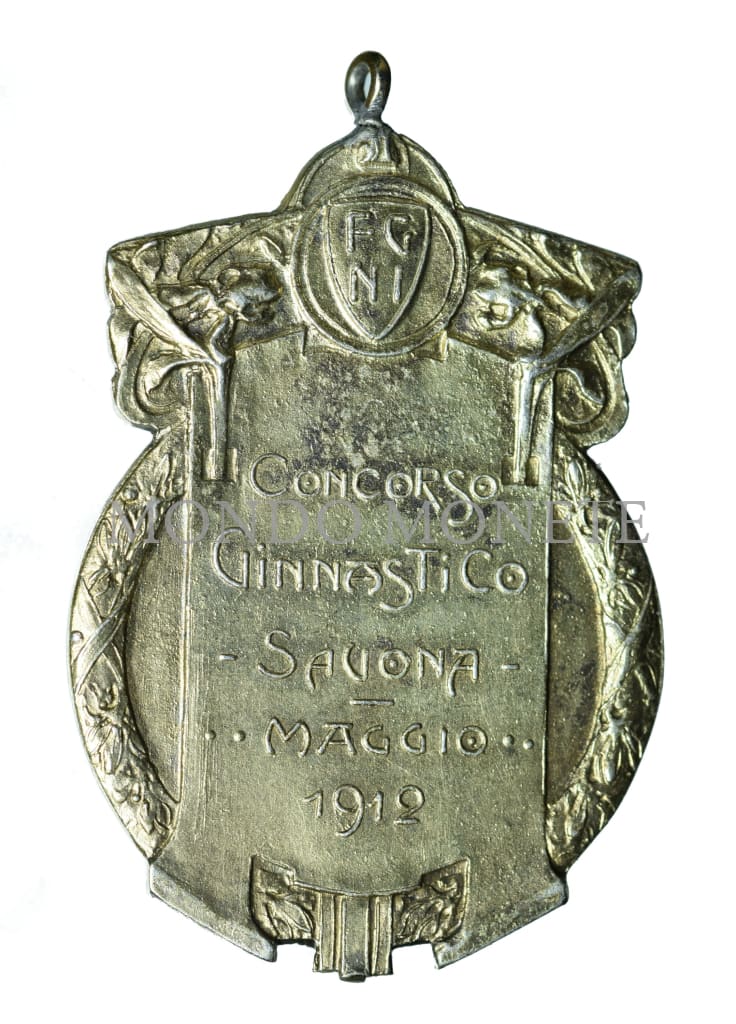 Concorso Ginnastico Savona Maggio 1912 - M. Zingoni Firenze Medaglie E Gettoni