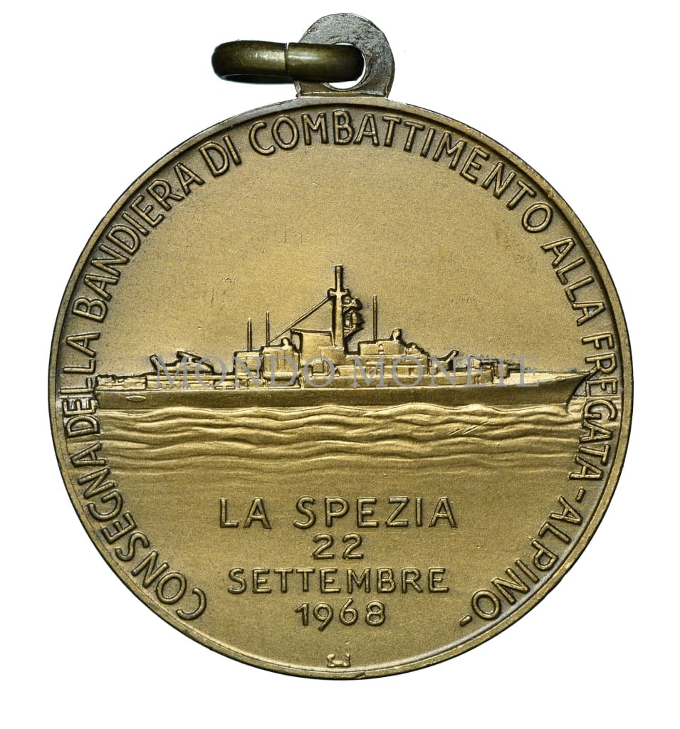 Consegna Della Bandiera Di Combatimento Alla Fregata - Alpino La Spezia 22 Settembre 1968 Medaglie E