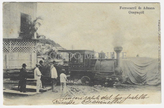 Ferrocarril De Aduana Guayaquil Cartoline