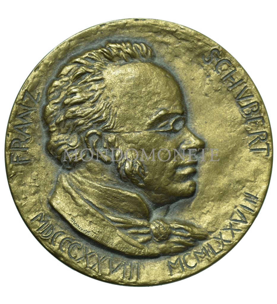 Franz Schvbert 1828 - 1978 Medaglie E Gettoni