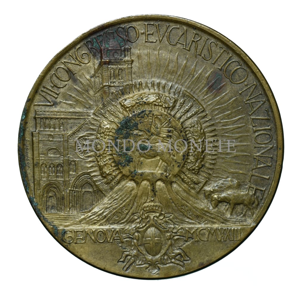 Genova Vii° Congresso Eucaristico 1923 Medaglie E Gettoni