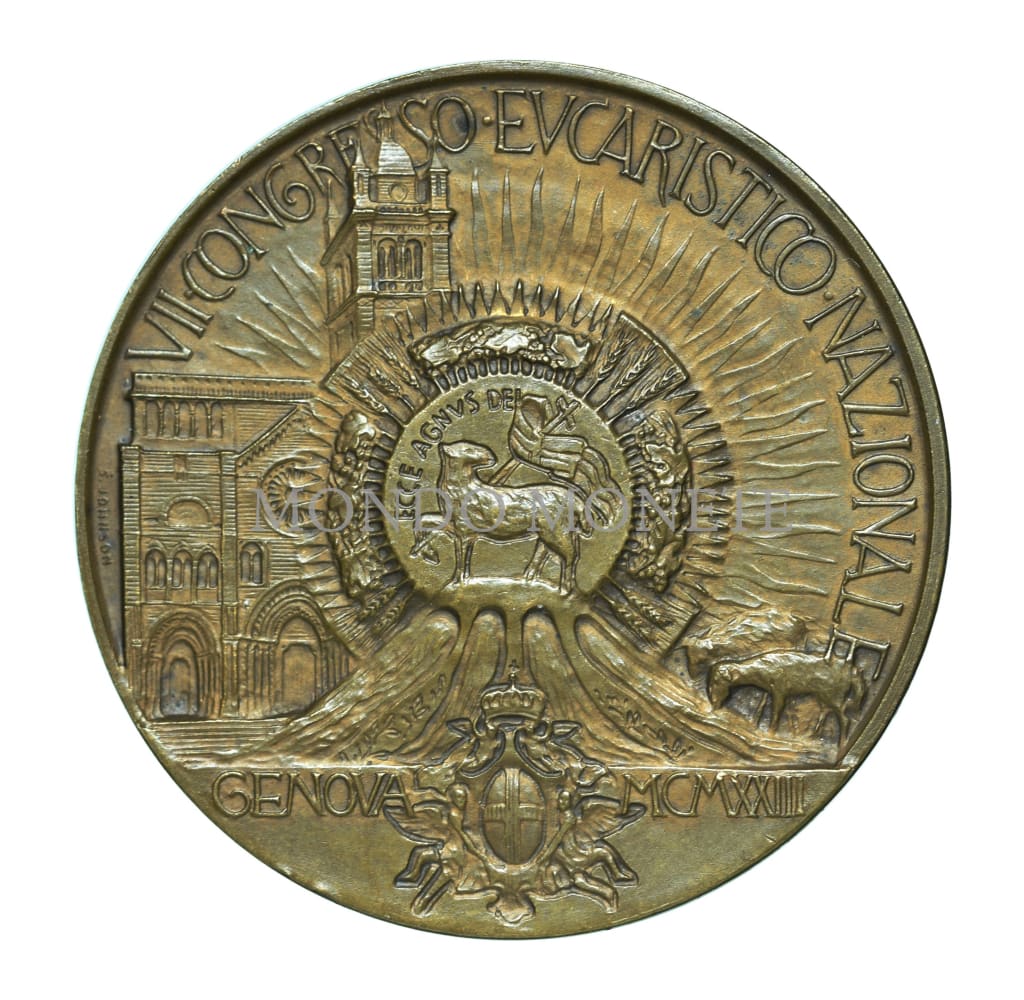 Genova Vii° Congresso Eucaristico 1923 Medaglie E Gettoni