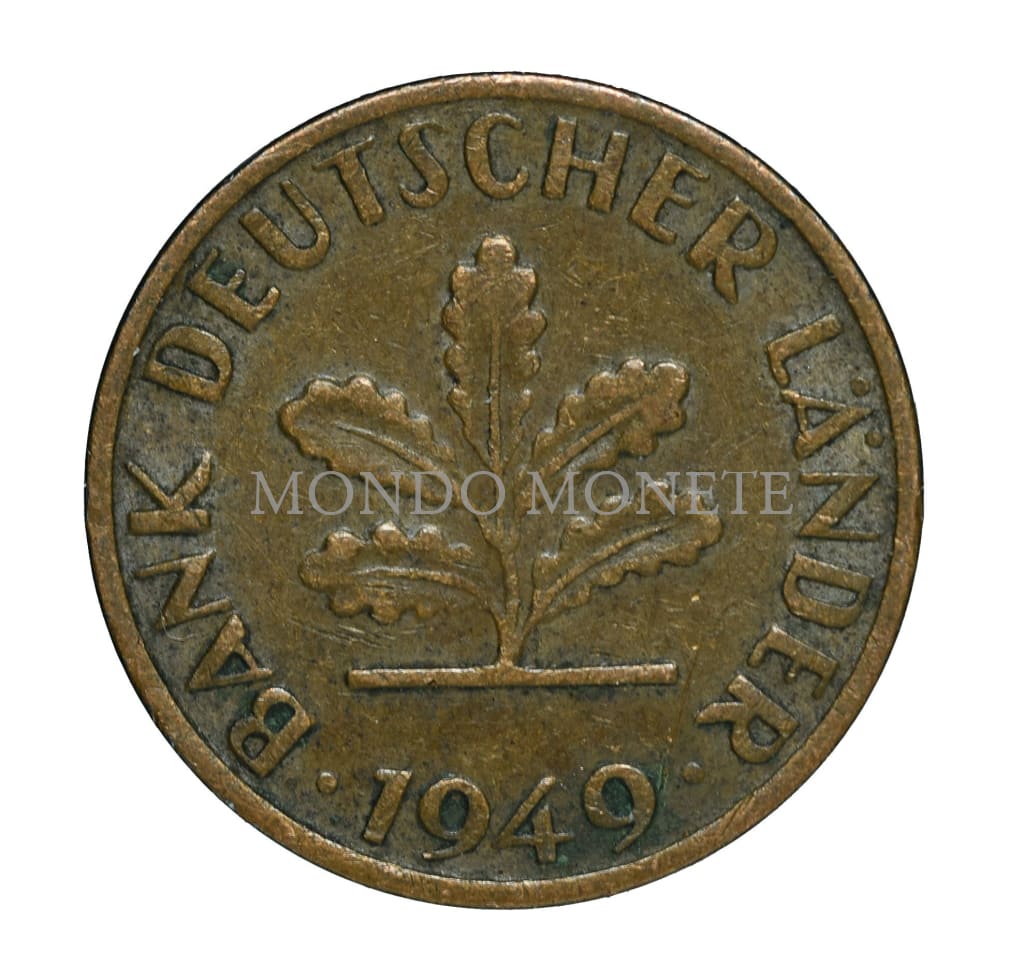 Germania 1 Pfennig 1949 G Monete Da Collezione