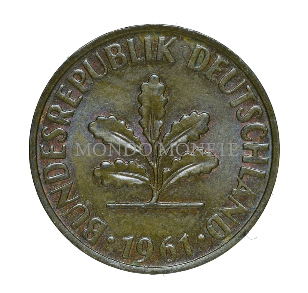 Germania 2 Pfennig 1961 D Monete Da Collezione
