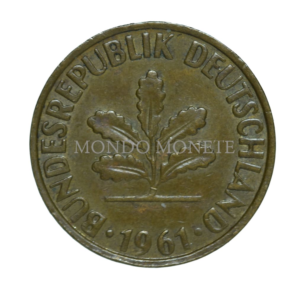 Germania 2 Pfennig 1961 J Monete Da Collezione