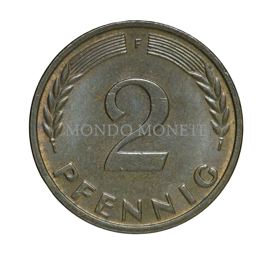Germania 2 Pfennig 1965 F Monete Da Collezione