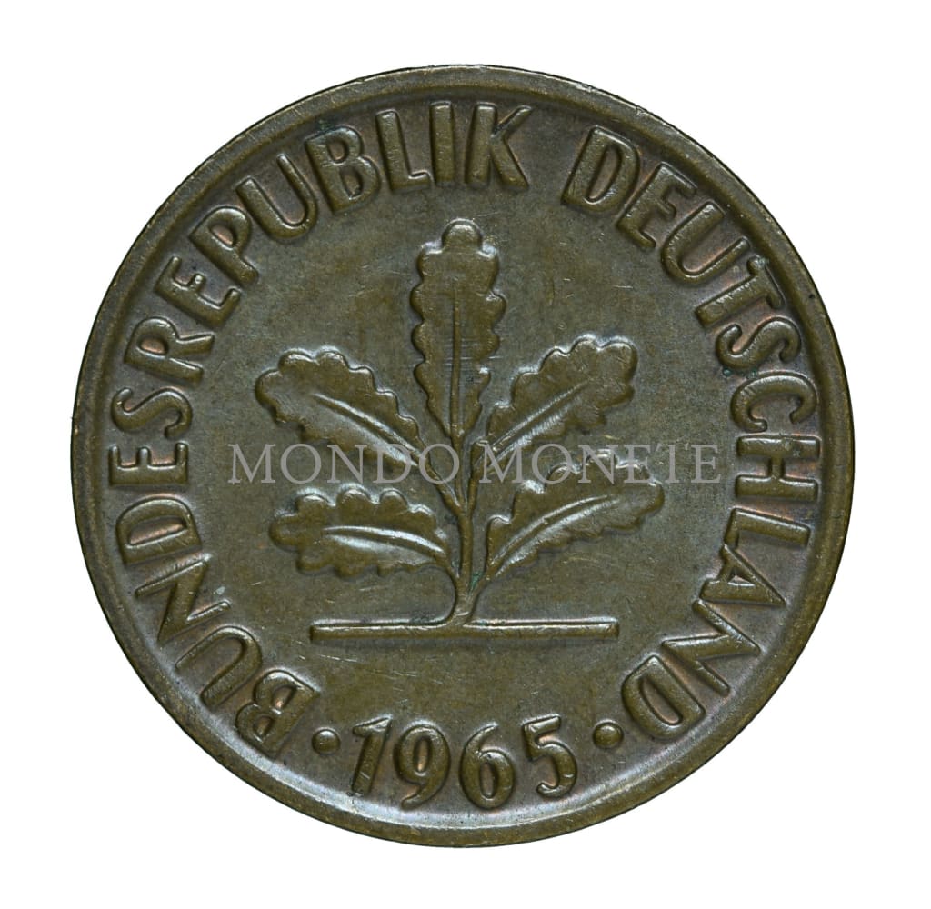 Germania 2 Pfennig 1965 G Monete Da Collezione