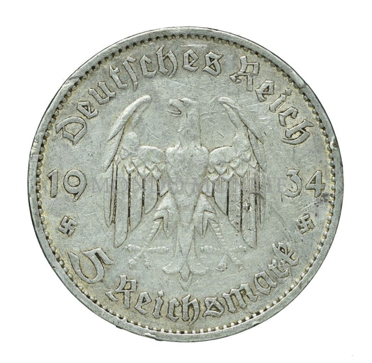 Germania Third Reich 5 Reichsmark 1934 A Monete Da Collezione