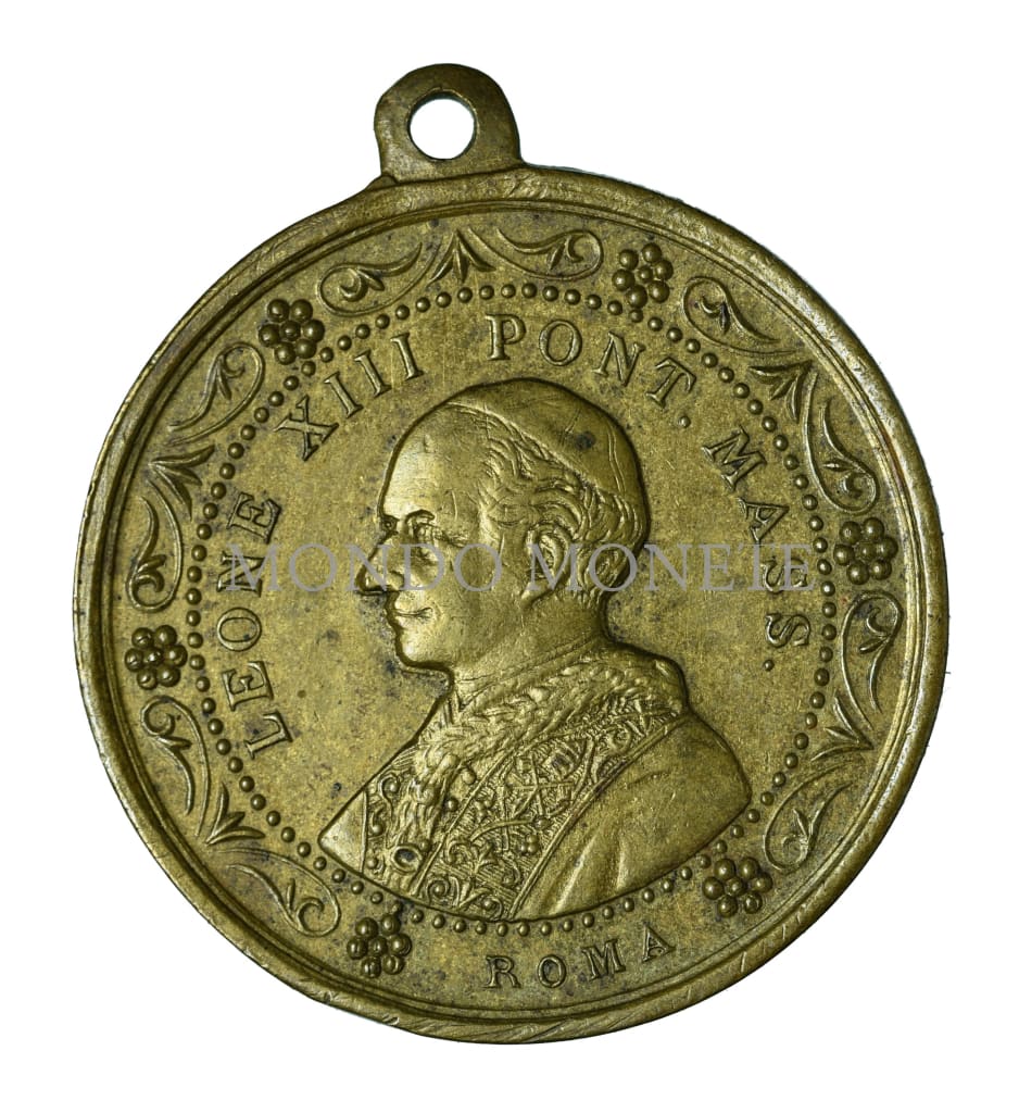 Giubileo Sacerdotale Di S. Sa^ Leone Xiii Pietro Roma 1887 Medaglie E Gettoni