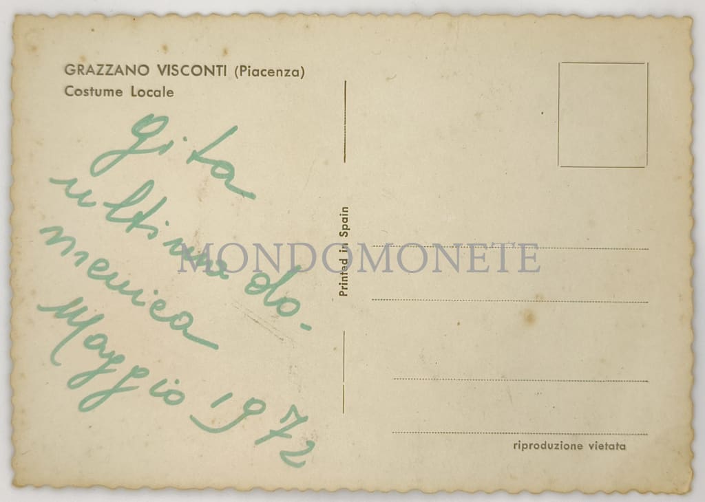 Grazzano Visconti (Piacenza) Costume Locale Cartoline