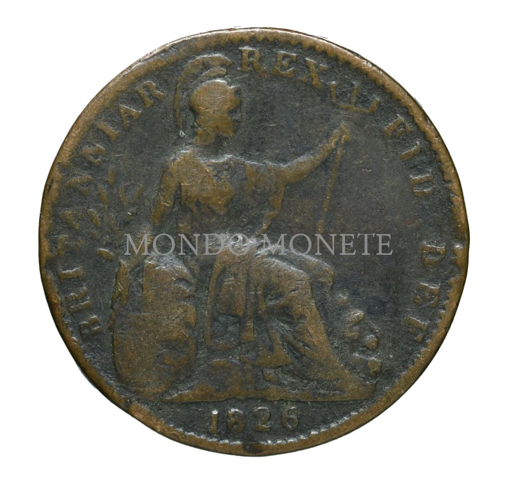 Great Britain Georgius Iiii Farthing 1826 Monete Da Collezione