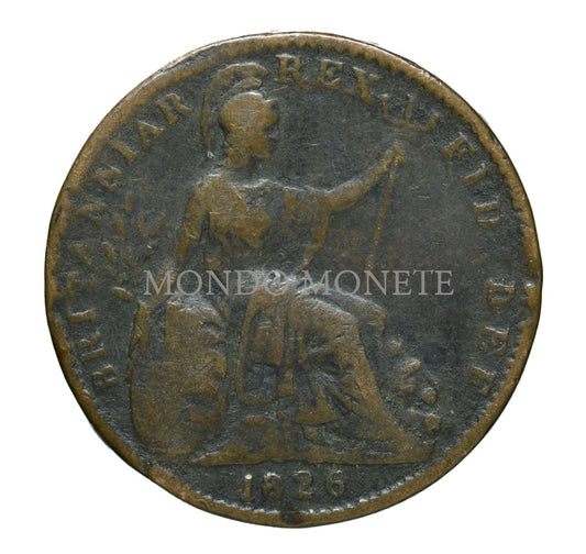 Great Britain Georgius Iiii Farthing 1826 Monete Da Collezione