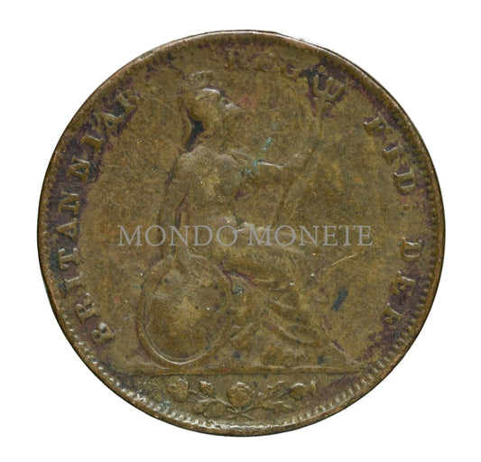 Great Britain Victoria Farthing 1843 Monete Da Collezione