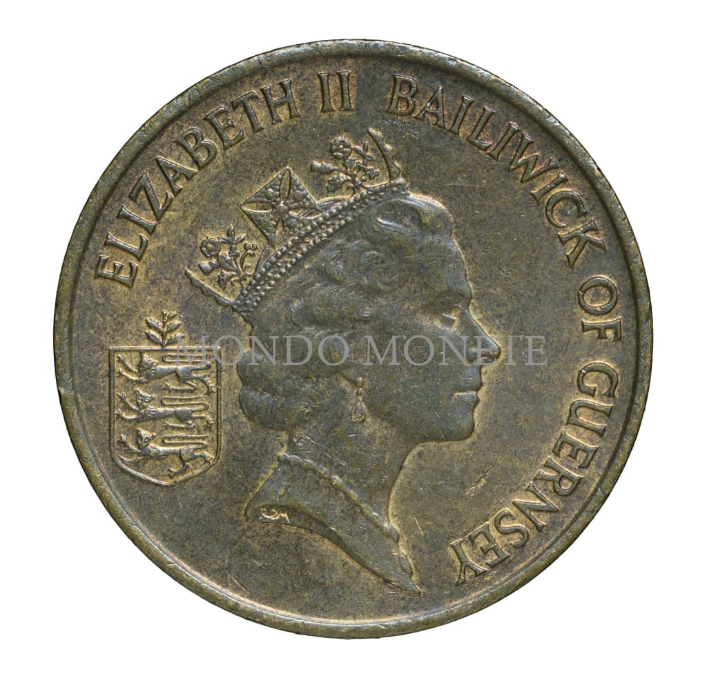 Guernsey 2 Pence 1990 Monete Da Collezione