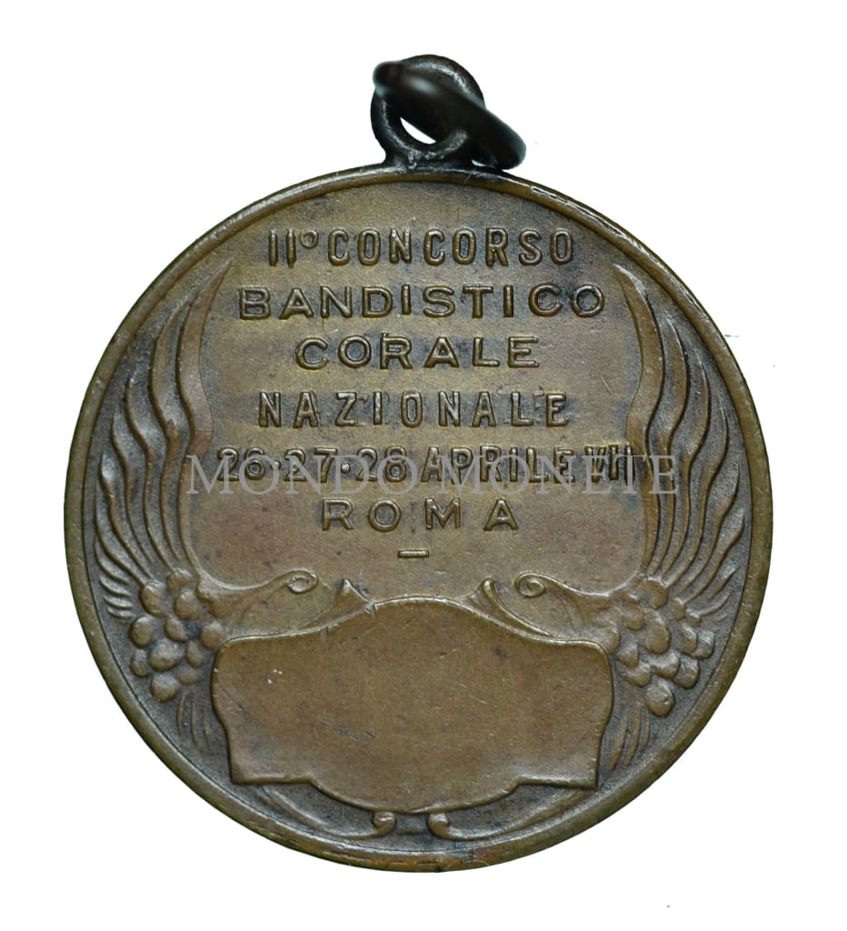 Ii° Concorso Bandistico Corale Nazionale 26-27-28 Aprile Vii Roma Medaglie E Gettoni