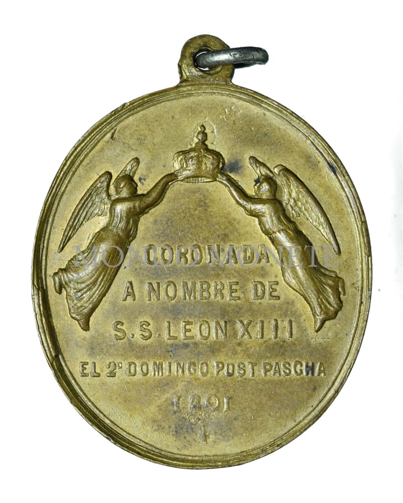 Incoronata Nel Nome Dei S.s. Leone Xiii La Ii Domenica Post Pasquale 1891 Medaglie E Gettoni