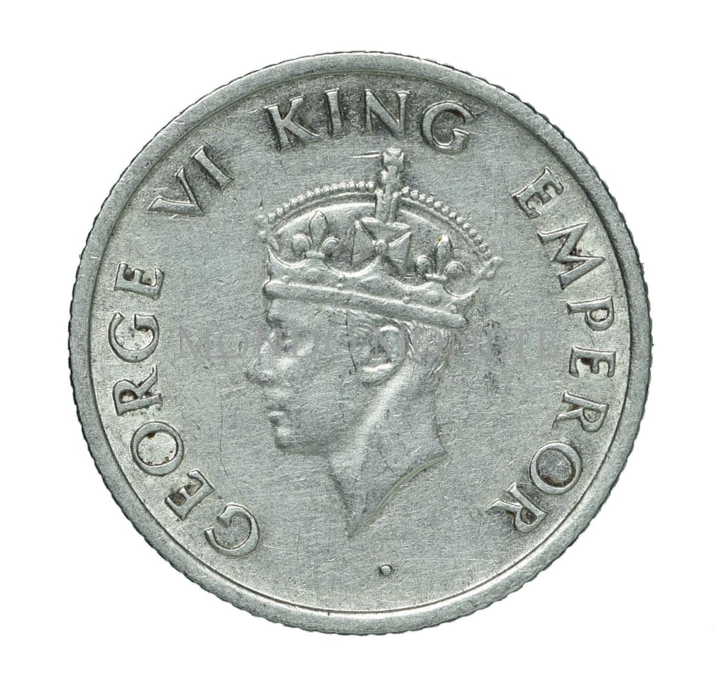 India Quarter Rupee 1947 Monete Da Collezione
