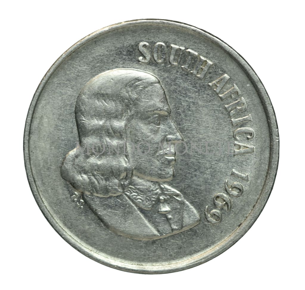 Jan Van Riebeeck South Africa 10 Cent 1969 Monete Da Collezione