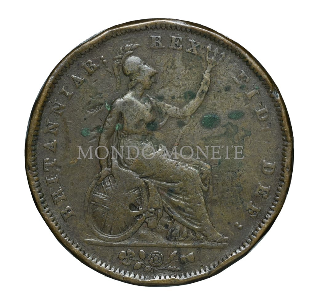 King George Iv 1 Penny 1826 Monete Da Collezione